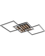 Plafondlamp Zaro zwart 74cm