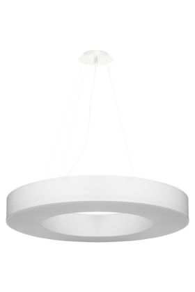 Sollux Saturno SL.0753 grote witte hanglamp van textiel