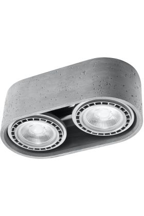 Sollux Basic SL.0882 betonnen plafondlamp
