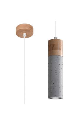 Sollux Zane SL.0965 hanglamp van hout en beton