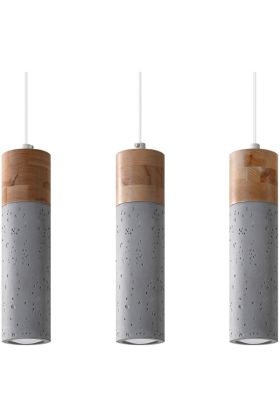 Sollux Zane SL.0967 hanglamp van hout en beton