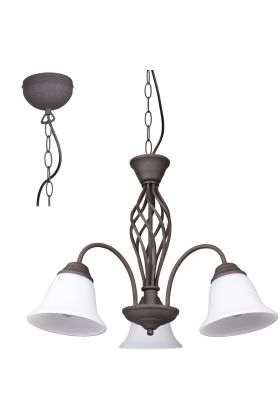 Trio Rustica 101000324 roest bruine kroonluchter