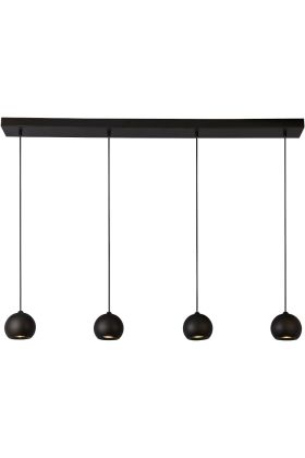 Hanglamp Eindhoven 1014-4BK zwarte hanglamp