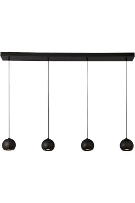 Hanglamp Eindhoven 1014-4BK zwarte hanglamp