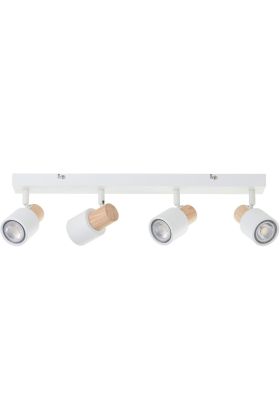 Brilliant Pini 10147/75 wit metaal met houten spot