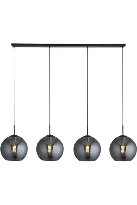 Searchligth Amsterdam 1024-4SM zwarte hanglamp