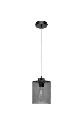 Britop Zefir 111870104 zwart hanglamp met zwart druppelglas