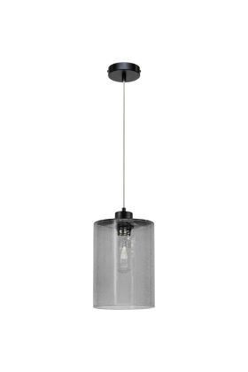 Britop Zefir 112870104 zwarte hanglamp met druppelglas