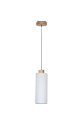 Britop Zefir 113860174 eikenhouten hanglamp met opaal glas