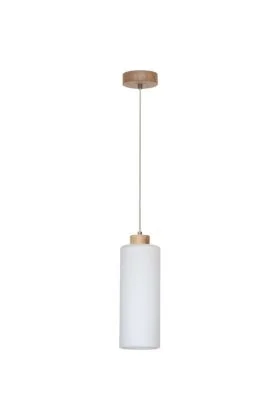 Britop Zefir 113860174 eikenhouten hanglamp met opaal glas