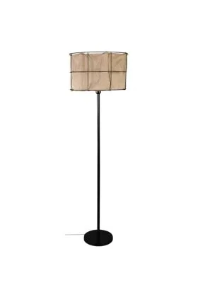 Britop Marinero 124420104 zwarte vloerlamp met linnen
