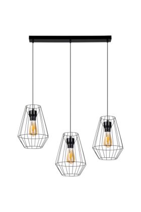 Britop Endorfina 1324304 hanglamp van zwart metaaldraad