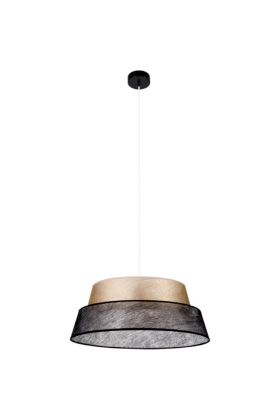 Britop Nevoa 150050104 goud met zwart non-woven stof hanglamp