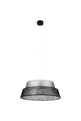 Britop Nevoa 150060104 zilver met zwart non-woven hanglamp