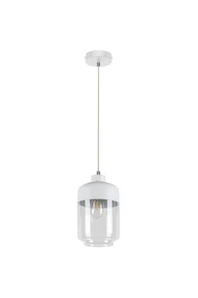 Britop Amaretto 15800102 witte hanglamp van metaal en glas