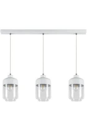 Britop Amaretto 15800302 witte hanglamp van metaal en glas