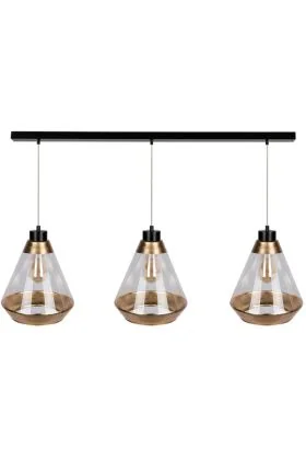 Britop mistral 15820304 zwart met goudkleurige hanglamp