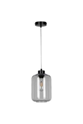 Britop Tarro 15890104 zwarte hanglamp met rookglas