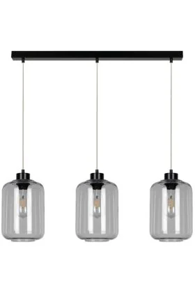Britop Tarro 15890304 zwarte hanglamp met rookglas