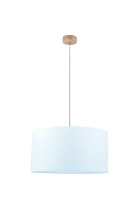 Britop Dove 16380174 witte hanglamp van eikenhout en textiel