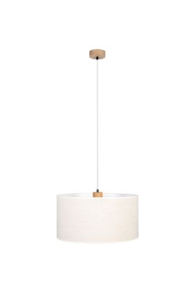 Britop Boho 16910174 hanglamp van eikenhout en linnen