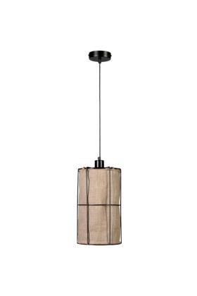 Britop Marinero 184219104 zwarte hanglamp met linnen