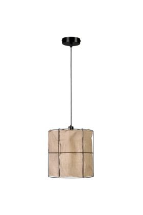 Britop Marinero 194319104 zwarte hanglamp met linnen