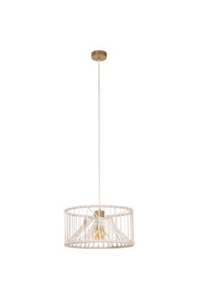 Britop Reve 184517174 hanglamp van macrame touw en eikenhout