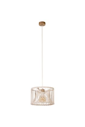 Britop Reve 184617174 hanglamp van macrame touw en eikenhout
