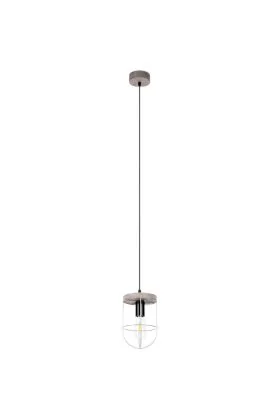 Britop Netuno 1871759157 zwart met zilver hanglamp met grijs grenen