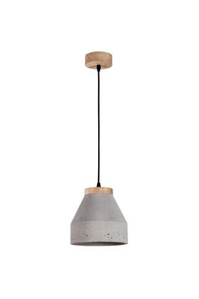 Britop Tristan 1939174 betonnen hanglamp met eikenhout