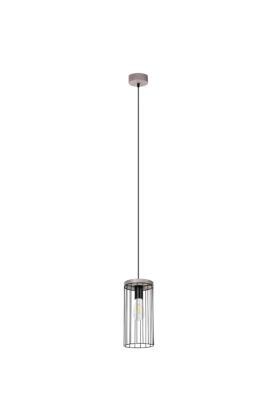 Britop Timeo 195109157 zwarte hanglamp met grijs grenen