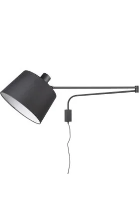 Wandlamp Baldo zwart 150cm