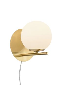 Trio Pure 202000108 mat messing wandlamp