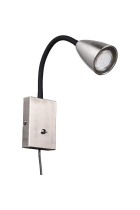 Trio Wanda 202670107 staal kleurige wandspot