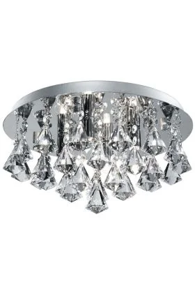 Searchlight Hanna 2204-4CC kristallen badkamer plafondlamp