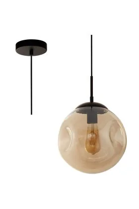 Searchlight Punch 22123-1BK champagne kleurige hanglamp