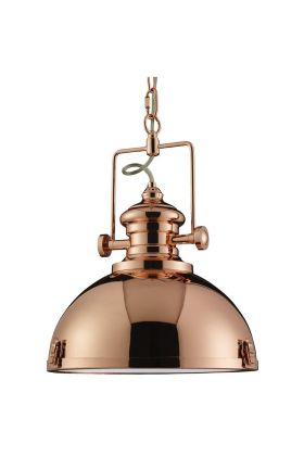 Searchlight Louisiana 2297CU koper kleurige hanglamp