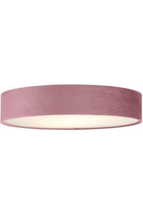 Searchlight Drum 23298-3PI roze fluwelen plafonniere
