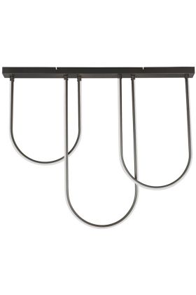 Searchlight Chime 23325BK grote zwarte plafondlamp