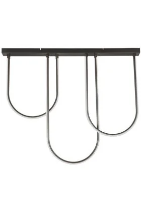 Searchlight Chime 23325BK grote zwarte plafondlamp