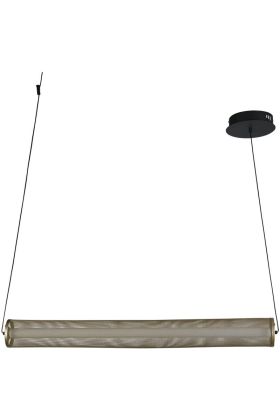 Searchlight Thread 25151-1BK goudkleurige hanglamp van gaas