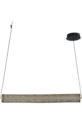 Searchlight Thread 25151-1BK goudkleurige hanglamp van gaas
