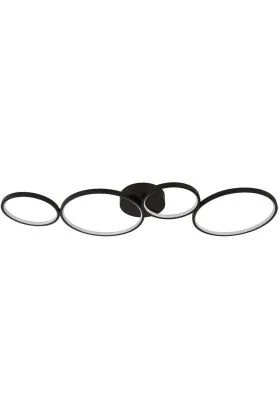 Plafondlamp Cirque zwart 98cm