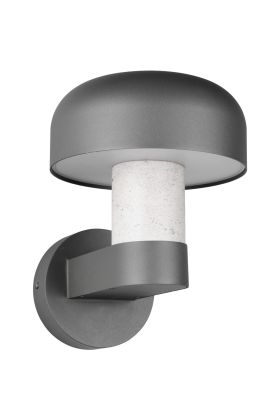 Trio Fraser 262560178 antraciet buitenlamp met beton imitatie