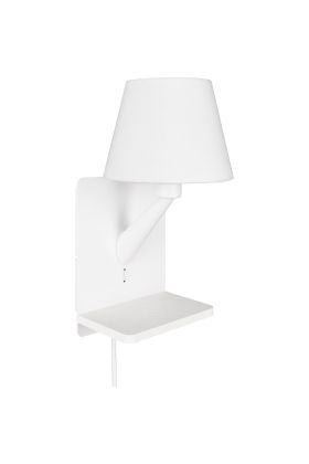 Trio Comfort 262670131 witte wandlamp met inductief laadstation