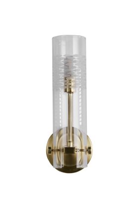 Searchlight Scope 27981SB messing kleurige badkamer wandlamp
