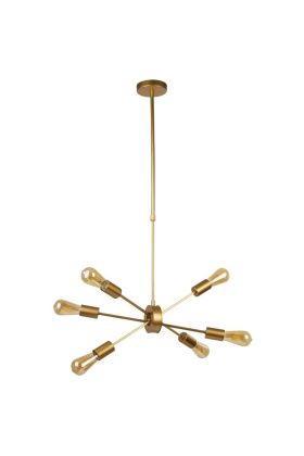 Searchlight Alpha 2906-6GO goud kleurige hanglamp