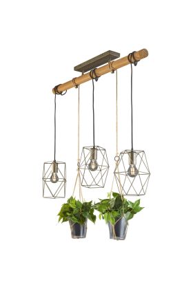 Hanglamp Plant staal 100cm