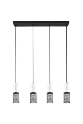 Trio Tosh 304300434 zwart witte hanglamp